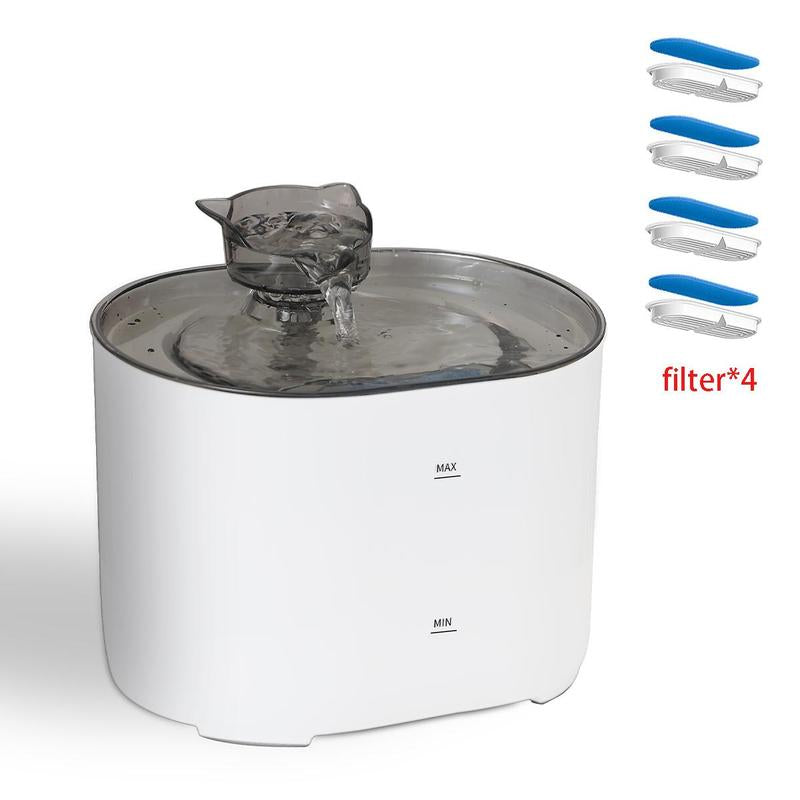 Automatic Cat Water Fountain with Filter, Silent Pet Water Dispenser, Automatic Water Dispenser, Pet Drinking Fountain, Automatic Circulation Filtration, Cat Accessories, Pet Products, Valentine'S Day Gift