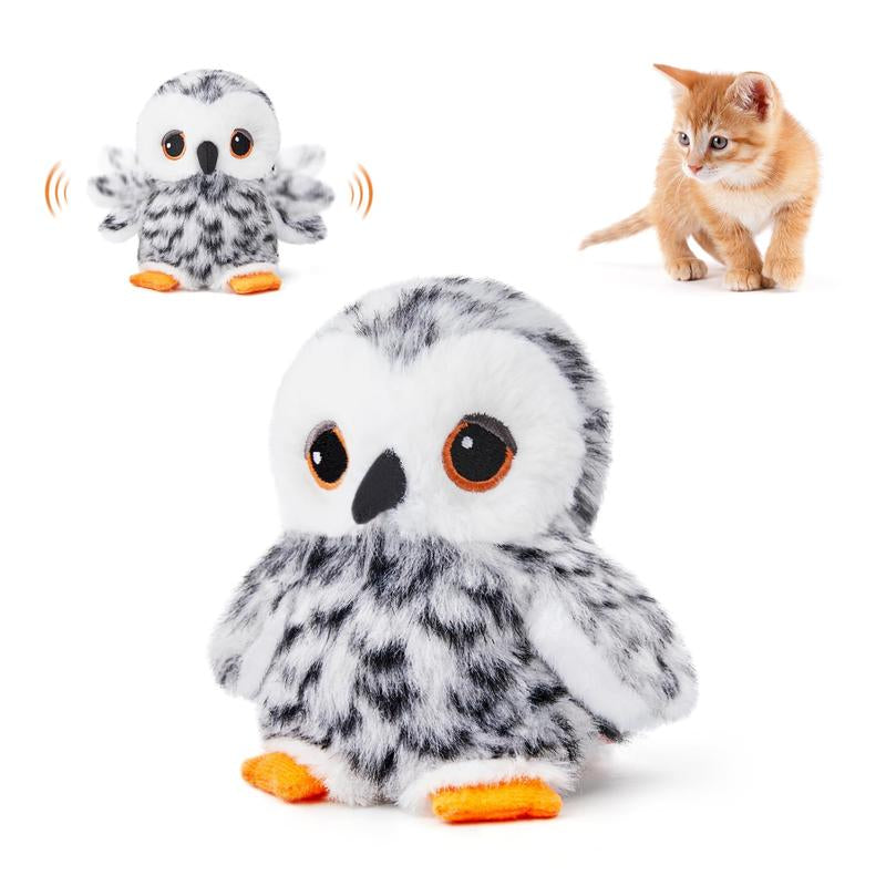 Potaroma Cat Toys Flapping Sandpiper, Lifelike Bird Chirp Tweet, Interactive Cat Exercise Toys, Touch-Activated Kitten Toy Rechargeable